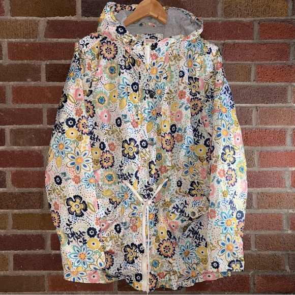 Size XXL - Mossimo Supply Co. Floral Hooded Water-Resistant Windbreaker Jacket - Picture 1 of 9